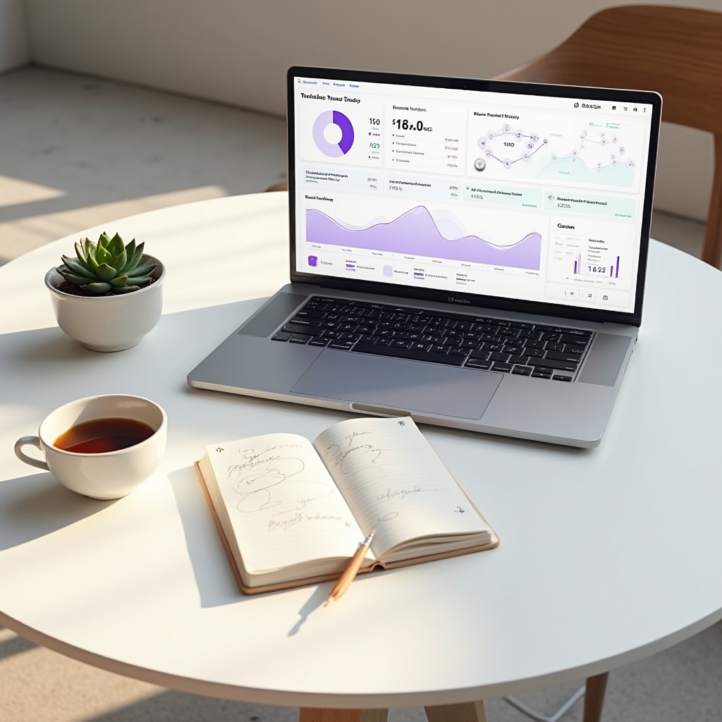Digital dashboard showing credit balance and exchange history