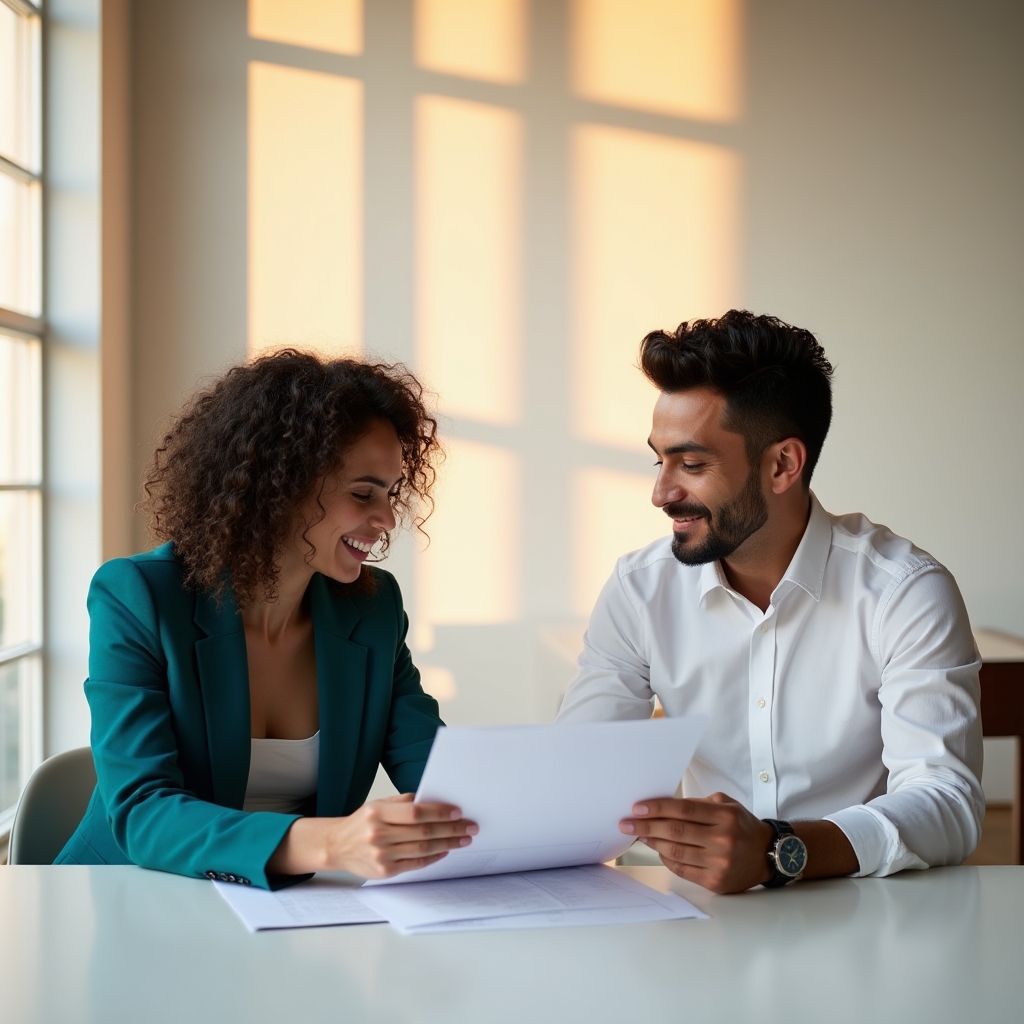 Argentine entrepreneurs collaborating and exchanging services